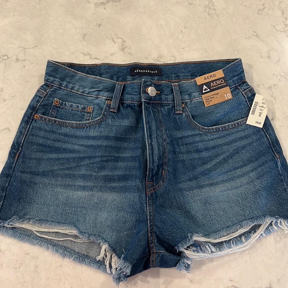 Aero curvy vintage high rise jean shorts